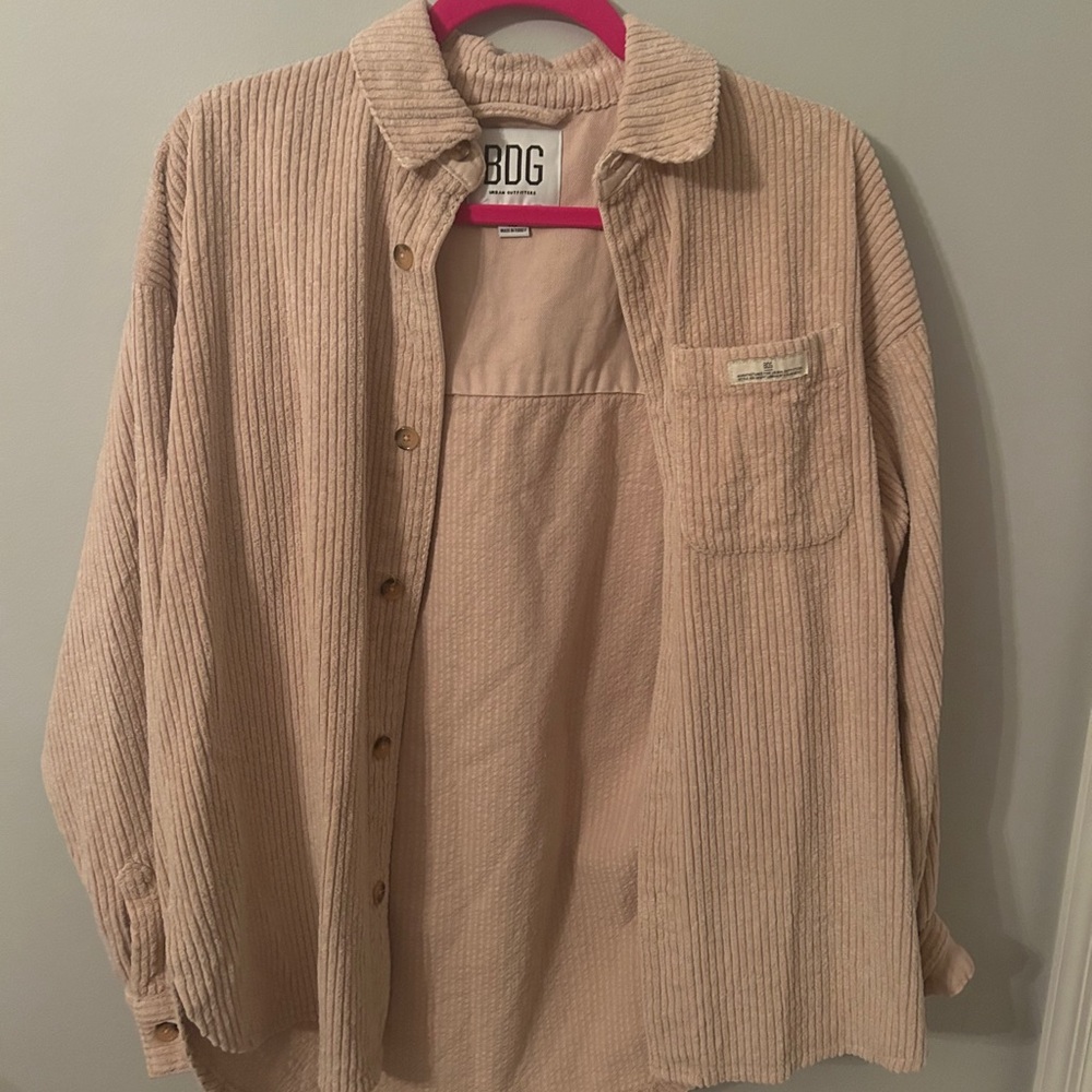 Corduroy button down top